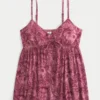 Kırışık Flyaway Babydoll Üst
