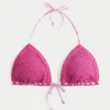 Kroşe Stil Üçgen Bikini Üstü