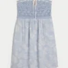 Kroşe Stil Karışık Straplez Mini Elbise Kroşe Stil Karışık Straplez Mini Elbise