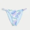 Kroşe Stil Karışık Yüksek Bacak Cheeky Bikini Altı
