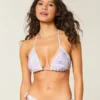 Kroşe Stil Süslemeli Üçgen Bikini Üstü