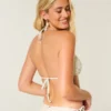 Kroşe Stil Süslemeli Üçgen Bikini Üstü
