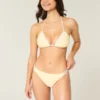 Kroşe Stil Süslemeli Çift Askılı Cesur Bikini Altı