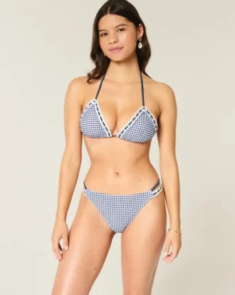 Kroşe Stil Süslemeli Çift Askılı Cesur Bikini Altı