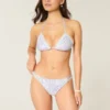 Kroşe Stil Süslemeli Çift Askılı Cesur Bikini Altı