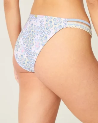 Kroşe Stil Süslemeli Çift Askılı Cesur Bikini Altı