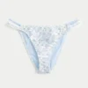Kroşe Stil Süslemeli Çift Askılı Cesur Bikini Altı