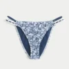 Kroşe Stil Süslemeli Çift Askılı Cheeky Bikini Altı