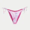 Kroşe Stil Süslemeli Yan Bağcıklı Cheeky Bikini Altı