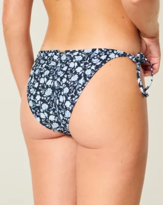 Kroşe Stil Süslemeli Yan Bağcıklı Cheeky Bikini Altı