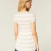 Kısa Kollu Henley Babydoll Üst