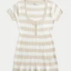 Kısa Kollu Henley Babydoll Üst