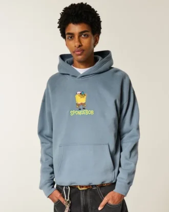 Kutu Şeklinde SpongeBob SquarePants Grafik Kapüşonlu Sweatshirt Kutu Şeklinde SpongeBob SquarePants Grafik Kapüşonlu Sweatshirt