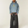 Kutu Şeklinde SpongeBob SquarePants Grafik Kapüşonlu Sweatshirt