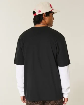Kutu Kesim Ağır Pamuklu Crew T-Shirt
