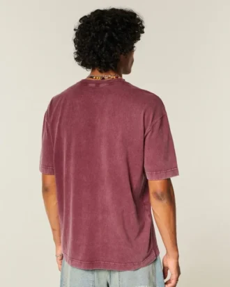 Kutu Kesim Ağır Pamuklu Crew T-Shirt