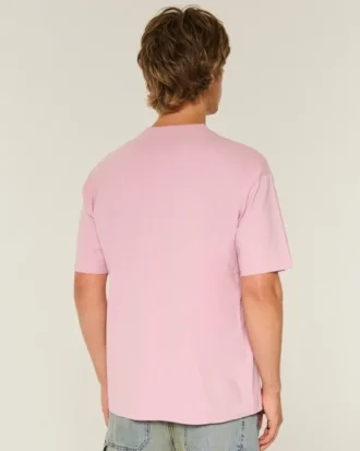 Kutu Kesim Ağır Pamuklu Crew T-Shirt