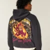 Kutu kesim Arizona State University Sun Devils Grafik Kapüşonlu Sweatshirt