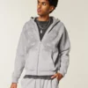 Kutu Kesim Fermuarlı Çift Yılan Desenli Kapüşonlu Sweatshirt Kutu Kesim Fermuarlı Çift Yılan Desenli Kapüşonlu Sweatshirt