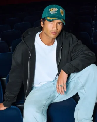 Kutu Kesim Fermuarlı Kapüşonlu Sweatshirt