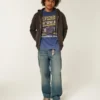Kutu Kesim Fermuarlı Kapüşonlu Sweatshirt Kutu Kesim Fermuarlı Kapüşonlu Sweatshirt