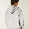 Kutu Kesim Fermuarlı Kapüşonlu Sweatshirt Kutu Kesim Fermuarlı Kapüşonlu Sweatshirt