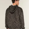 Kutu Kesim Fermuarlı Leopar Desenli Kapüşonlu Sweatshirt Kutu Kesim Fermuarlı Leopar Desenli Kapüşonlu Sweatshirt