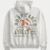 Kutu Kesim Fermuarlı Miami Üniversitesi Hurricanes Grafik Kapüşonlu Sweatshirt Kutu Kesim Fermuarlı Miami Üniversitesi Hurricanes Grafik Kapüşonlu Sweatshirt