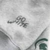Kutu kesim fermuarlı Michigan State University Spartans grafik kapüşonlu sweatshirt