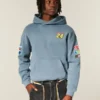 Kutu Kesim Fermuarlı NASCAR Jeff Gordon Grafik Kapüşonlu Sweatshirt