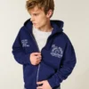 Kutu Kesim Fermuarlı Penn State Üniversitesi Nittany Lions Grafik Kapüşonlu Sweatshirt Kutu Kesim Fermuarlı Penn State Üniversitesi Nittany Lions Grafik Kapüşonlu Sweatshirt