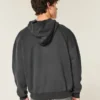 Kutu Kesim Fermuarlı Purdue Üniversitesi Boilermakers Grafik Kapüşonlu Sweatshirt Kutu Kesim Fermuarlı Purdue Üniversitesi Boilermakers Grafik Kapüşonlu Sweatshirt