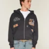 Kutu kesim fermuarlı Tennessee Üniversitesi Volunteers grafik kapüşonlu sweatshirt Kutu kesim fermuarlı Tennessee Üniversitesi Volunteers grafik kapüşonlu sweatshirt