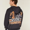 Kutu kesim fermuarlı Tennessee Üniversitesi Volunteers grafik kapüşonlu sweatshirt Kutu kesim fermuarlı Tennessee Üniversitesi Volunteers grafik kapüşonlu sweatshirt