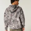 Kutu Kesim Fermuarlı Villanova Wildcats Grafik Kamuflaj Kapüşonlu Sweatshirt Kutu Kesim Fermuarlı Villanova Wildcats Grafik Kamuflaj Kapüşonlu Sweatshirt