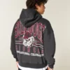 Kutu kesim Georgia Üniversitesi Bulldogs Grafik Kapüşonlu Sweatshirt Kutu kesim Georgia Üniversitesi Bulldogs Grafik Kapüşonlu Sweatshirt