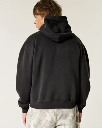 Kutu kesim Georgia Üniversitesi Bulldogs Grafik Kapüşonlu Sweatshirt