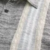 Kutu Kesim Kısa Kollu Dokulu Çizgili Gömlek