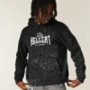 Kutu Kesim Leopar Desenli Dodge Hellcat Grafik Kapüşonlu Sweatshirt