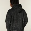 Kutu Kesim Leopar Desenli Dodge Hellcat Grafik Kapüşonlu Sweatshirt