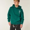 Kutu kesim Michigan State Üniversitesi Spartans Grafik Kapüşonlu Sweatshirt Kutu kesim Michigan State Üniversitesi Spartans Grafik Kapüşonlu Sweatshirt