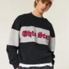 Kutu kesim Ohio State Grafikli Sweatshirt Kutu kesim Ohio State Grafikli Sweatshirt