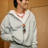 Kutu Kesim Termal Astarlı Fermuarlı Kapüşonlu Sweatshirt Kutu Kesim Termal Astarlı Fermuarlı Kapüşonlu Sweatshirt