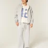 Kutu Kesim Termal Astarlı Fermuarlı Kapüşonlu Sweatshirt Kutu Kesim Termal Astarlı Fermuarlı Kapüşonlu Sweatshirt