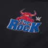 Kutu Kesim The Rock Grafik Kapüşonlu Sweatshirt