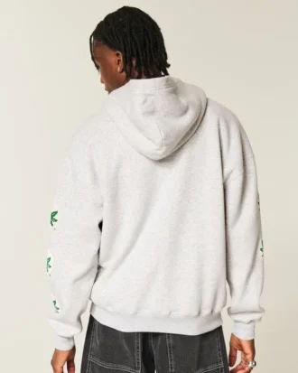 Kutu Ohio State Üniversitesi Buckeyes Grafik Fermuarlı Kapüşonlu Sweatshirt Kutu Ohio State Üniversitesi Buckeyes Grafik Fermuarlı Kapüşonlu Sweatshirt