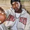 Kutu Ohio State Üniversitesi Buckeyes Grafik Fermuarlı Kapüşonlu Sweatshirt