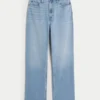 Kıvrımlı Ultra Yüksek Bel Orta Yıkama Dad Jeans Kıvrımlı Ultra Yüksek Bel Orta Yıkama Dad Jeans