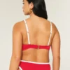 Kıvrımlı Yüksek Apex Ribana Balensiz Bikini Üstü