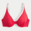 Kıvrımlı Yüksek Apex Ribana Balensiz Bikini Üstü